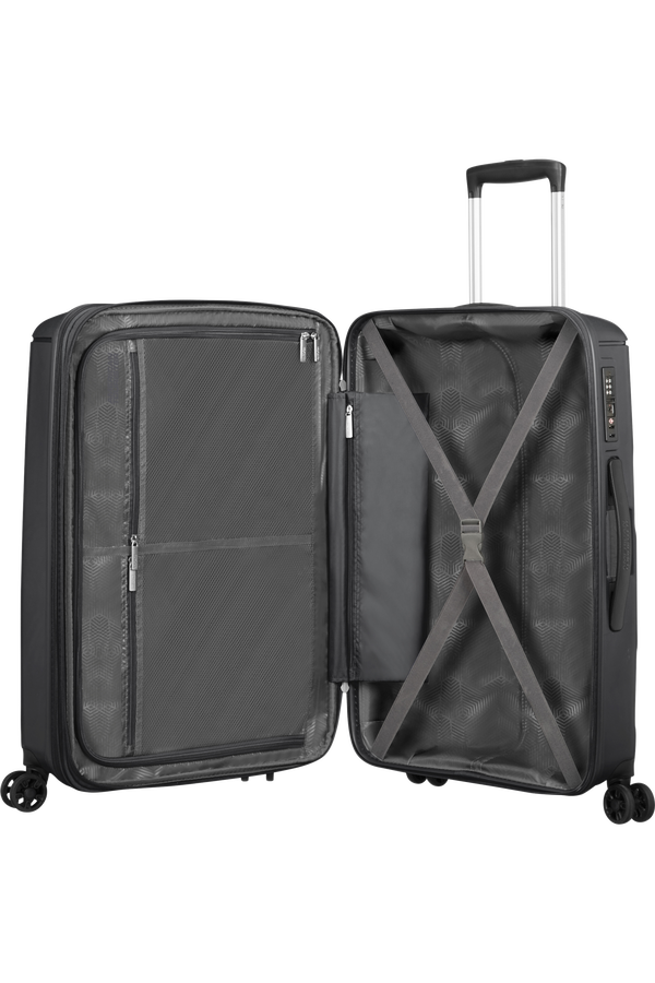 American Tourister Sunside Spinner Expandable 68cm  Černá American Tourister Sunside Spinner Expandable 68cm  Černá