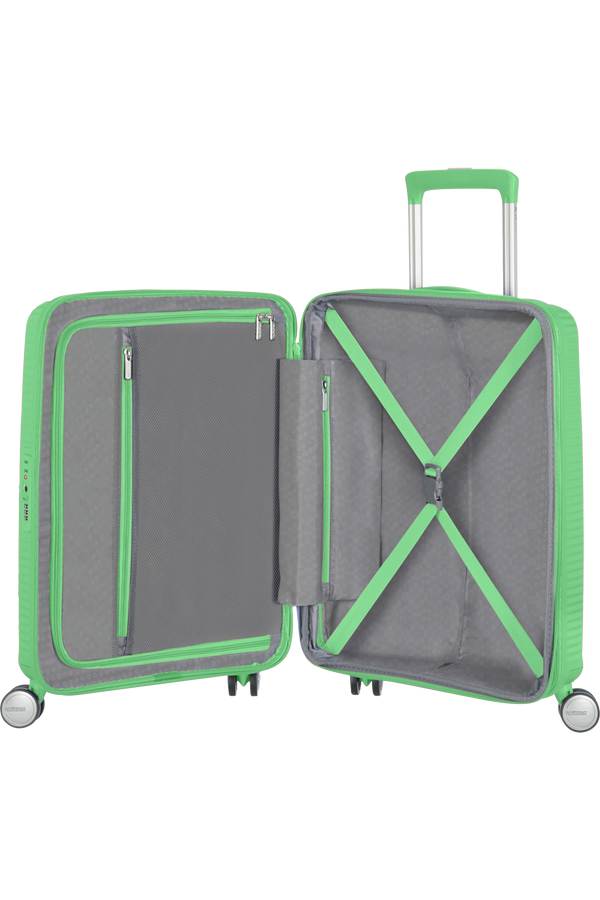 American Tourister Soundbox Spinner TSA Expandable 55cm  Jarní zelená American Tourister Soundbox Spinner TSA Expandable 55cm  Jarní zelená