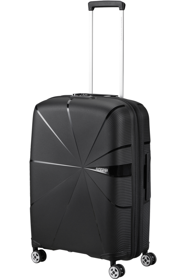 American Tourister Starvibe Spinner Expandable TSA 67cm Čern&aacute;