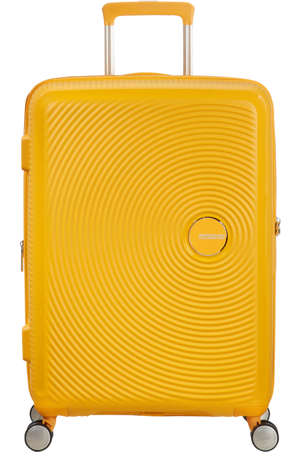 American Tourister Soundbox Spinner 67cm  Zlatě žlutá