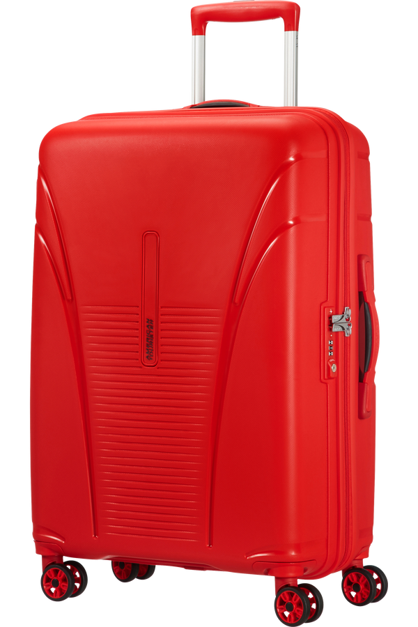 American Tourister Kufr Skytracer Spinner, 4 kolečka, 68 cm, střední, červená Formule