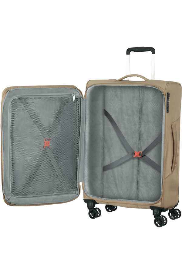 American Tourister Summerfunk Spinner Exp TSA 67cm  Beige