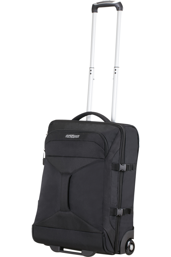 American Tourister Sportovn&iacute; ta&scaron;ka s kolečky Road Quest, 55x40x20 cm, pln&aacute; čern&aacute;
