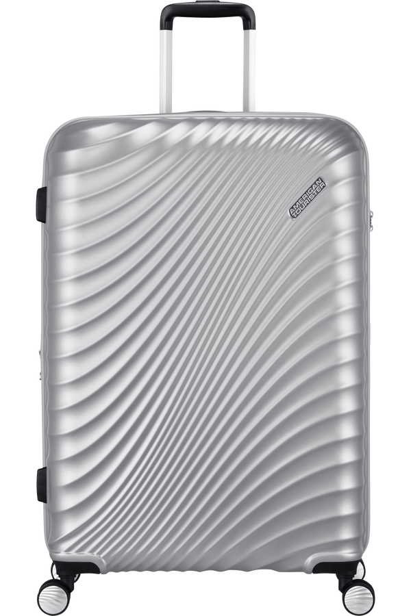 American Tourister Jetglam Spinner 77cm  Metalická stříbrná