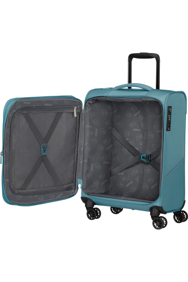 American Tourister SummerRide Spinner S EXP TSA 55cm Svěží modrá American Tourister SummerRide Spinner S EXP TSA 55cm Svěží modrá