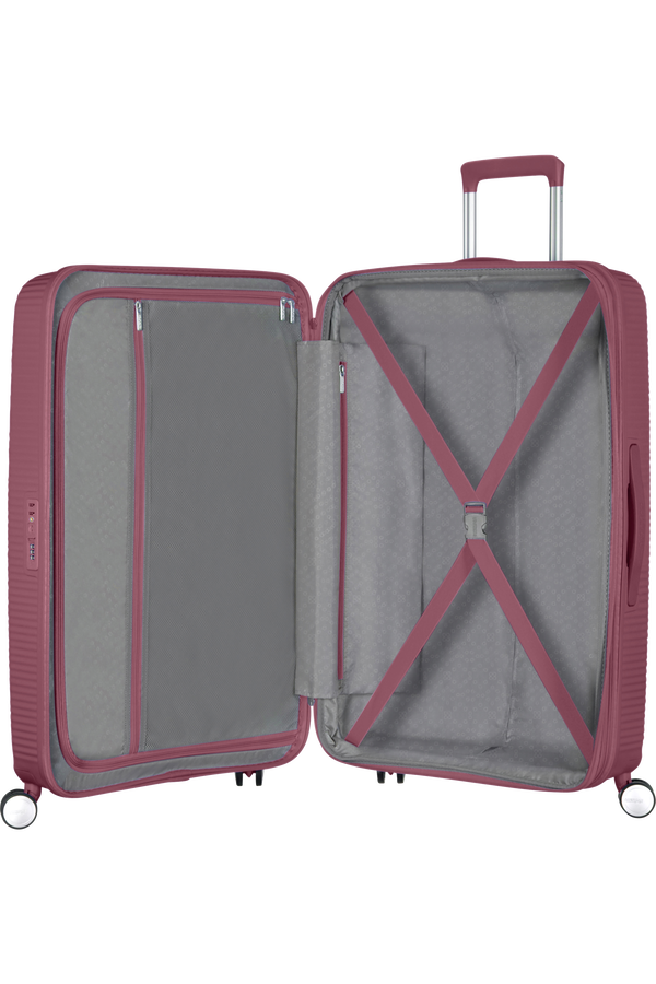 American Tourister Soundbox Spinner TSA Expandable 77cm  Dark Burgundy American Tourister Soundbox Spinner TSA Expandable 77cm  Dark Burgundy
