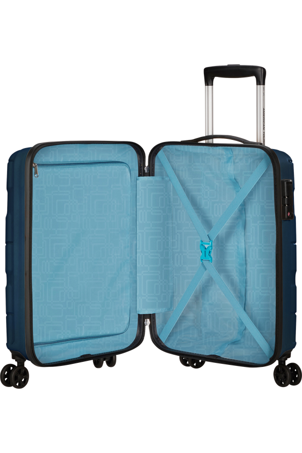 Jetdriver 3.0 55cm Spinner (4 kolečka) | American Tourister Jetdriver 3.0 Spinner 55/20 TSA 55cm  N&aacute;mořn&iacute; modr&aacute;