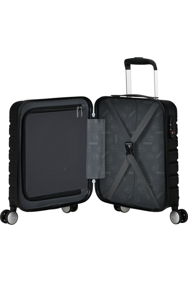 American Tourister Flashline SPINNER UNDERSEATER 45cm  Shadow Black American Tourister Flashline SPINNER UNDERSEATER 45cm  Shadow Black