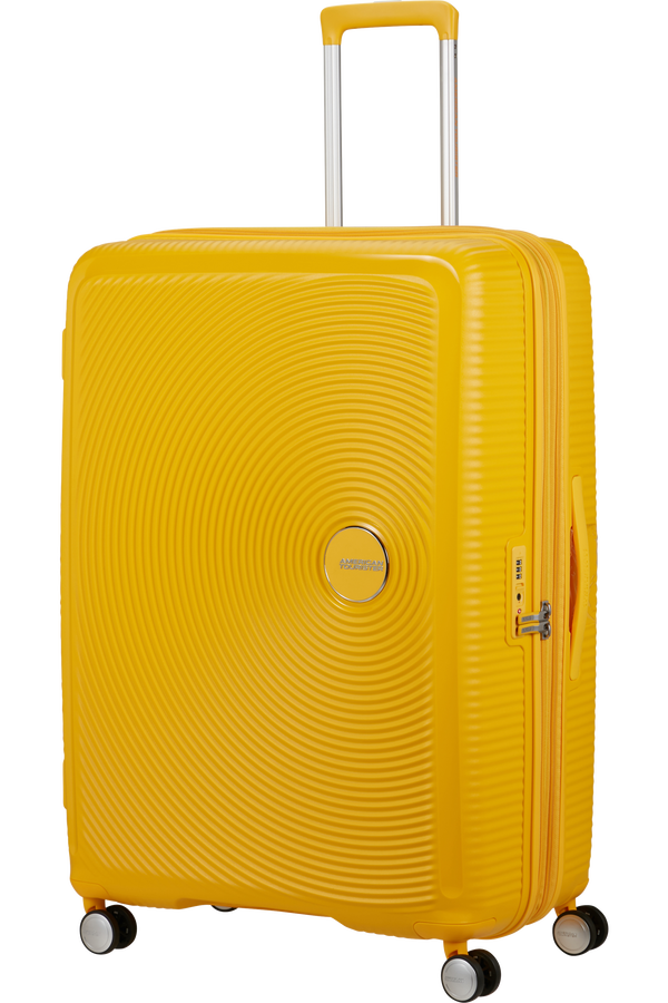 American Tourister SoundBox Spinner TSA Expandable 80cm  Zlatě žlutá