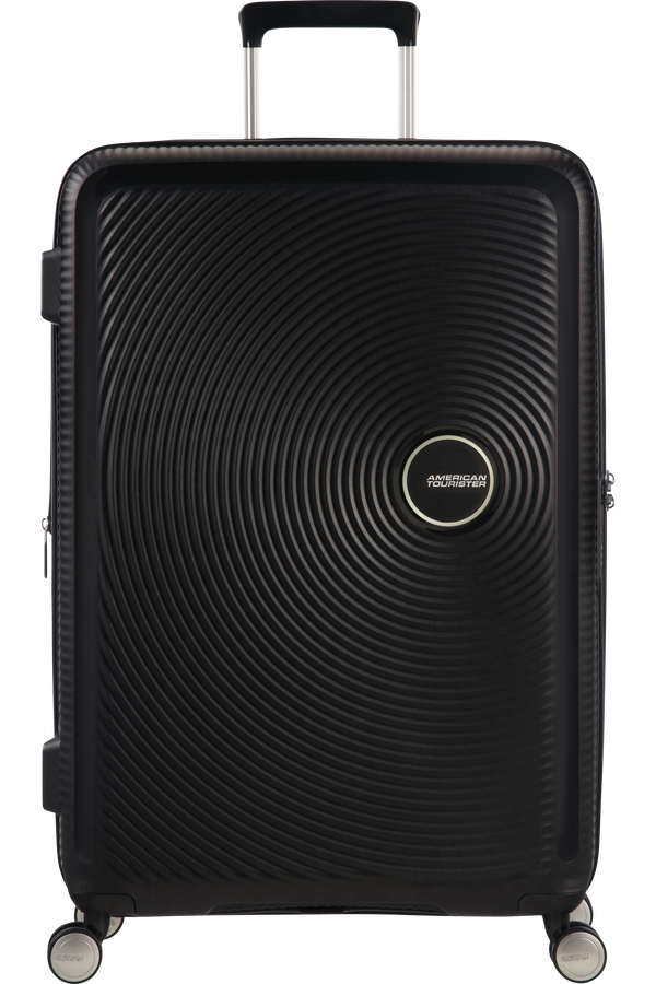 American Tourister Soundbox Spinner, rozšířitelný, 67 cm, temná černá