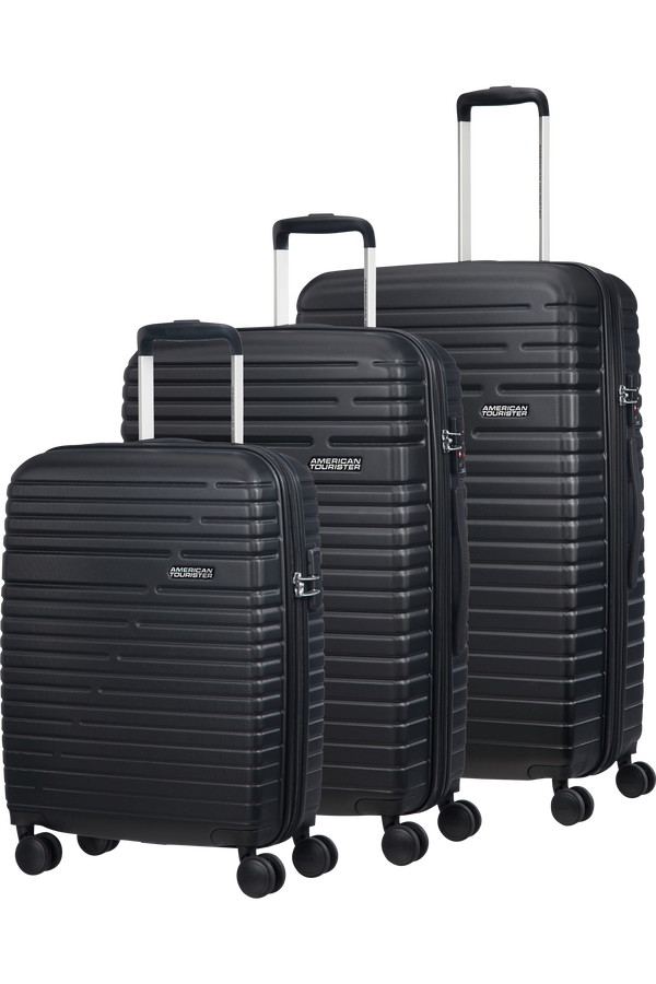 American Tourister Aero Racer 3 PC Set A  Čern&aacute;