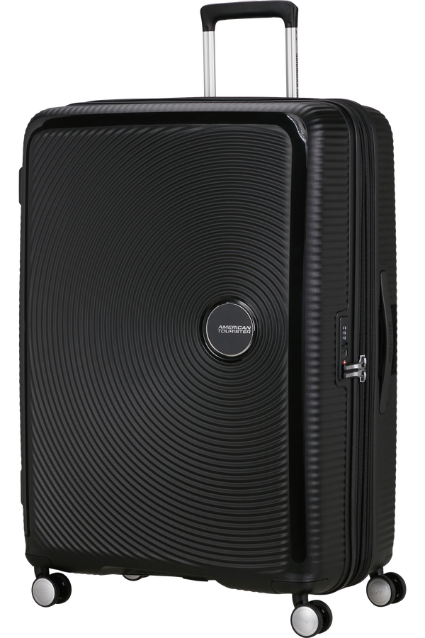 American Tourister SoundBox Spinner TSA Expandable 80cm  Temná černá