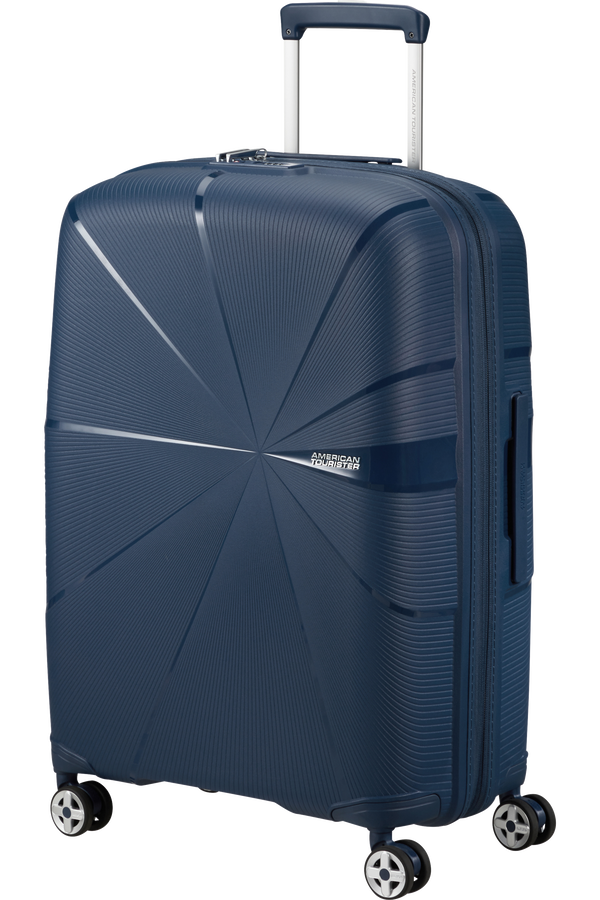 American Tourister Starvibe Spinner Expandable TSA 67cm Námořní modrá