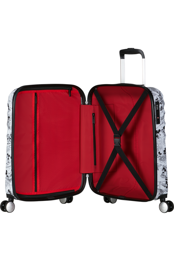 American Tourister Disney Wavebreaker Spinner TSA Disney Fl 55cm  Minnie Comics White