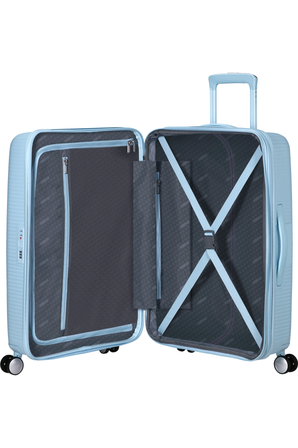 American Tourister SoundBox Spinner TSA Expandable 67cm  Pastel Blue