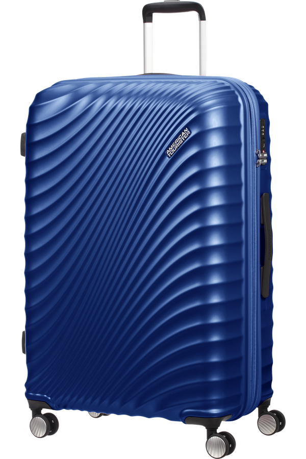 American Tourister Jetglam Spinner 77cm  Metalick&aacute; modr&aacute;