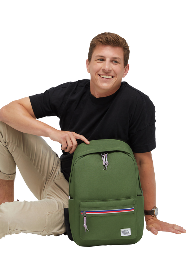 American Tourister Upbeat Backpack Zip  Olive Green American Tourister Upbeat Backpack Zip  Olive Green