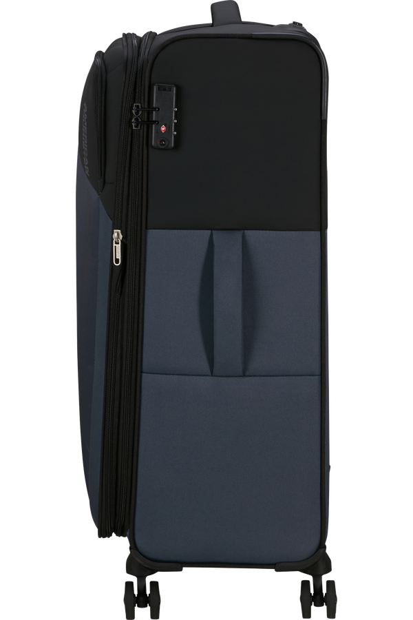 American Tourister Daring Dash Spinner Expandable TSA L  Čern&aacute;/&scaron;ed&aacute;