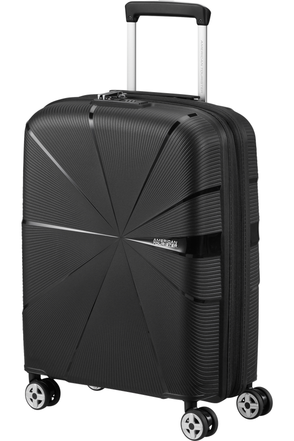 American Tourister Starvibe Spinner Expandable TSA 55cm Černá American Tourister Starvibe Spinner Expandable TSA 55cm Černá