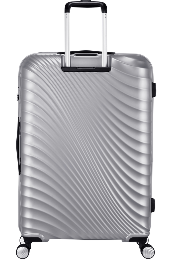 American Tourister Jetglam Spinner 77cm  Metalick&aacute; stř&iacute;brn&aacute;