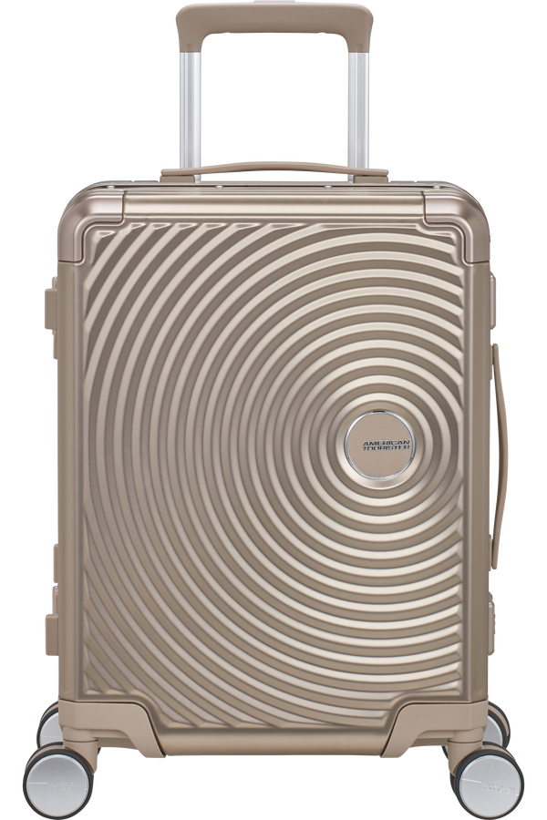 American Tourister Soundbox Alu Spinner TSA 55cm Bronzová