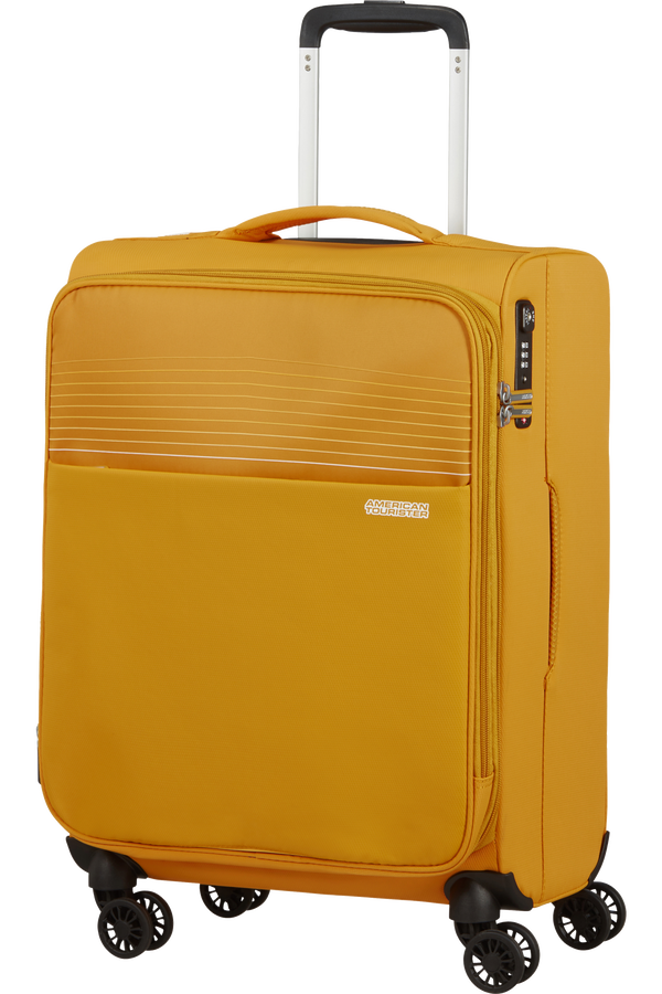 American Tourister Lite Ray Spinner TSA Expandable 55cm  Zlatě žlutá