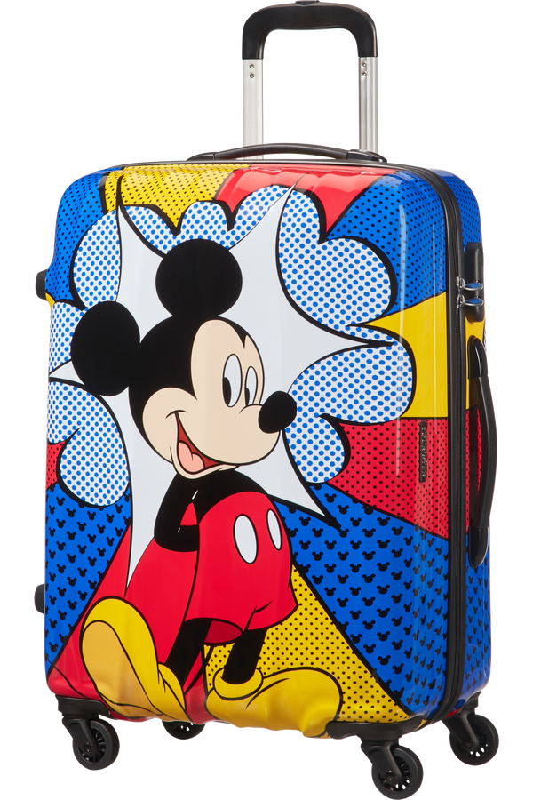 American Tourister Kufr Legendy Disney Spinner, 4 kolečka, 65 cm, střední, Blesk s myšákem Mickey