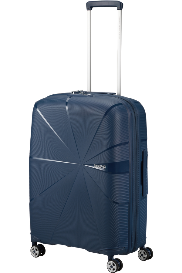 American Tourister Starvibe Spinner Expandable TSA 67cm Námořní modrá
