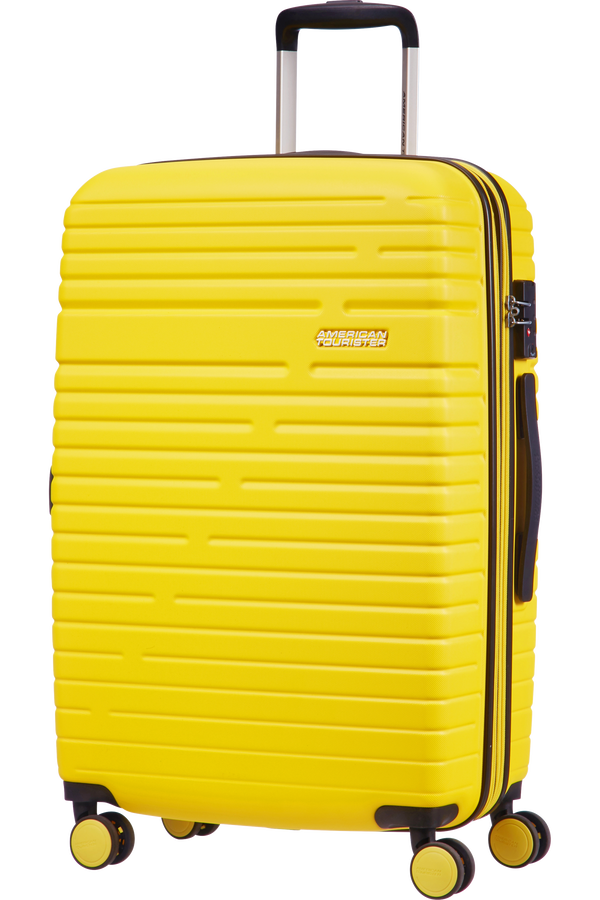 American Tourister Aero Racer Spinner M Expandable 68cm  Lemon Yellow American Tourister Aero Racer Spinner M Expandable 68cm  Lemon Yellow