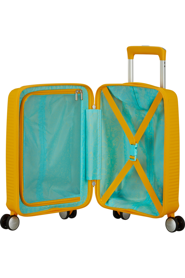 American Tourister Soundbox Mini Spinner 47cm  Zlatě žlutá American Tourister Soundbox Mini Spinner 47cm  Zlatě žlutá