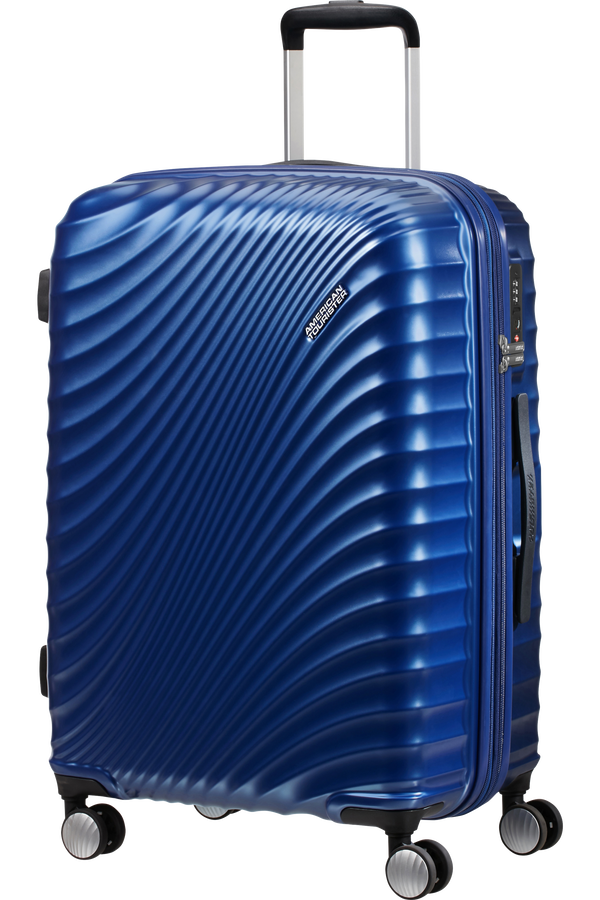 American Tourister Jetglam Spinner 67cm  Metalick&aacute; modr&aacute;