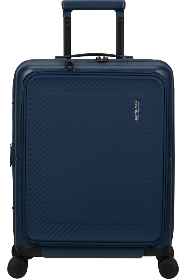 American Tourister DashPop Spinner Expandable Frontloader 55cm  Půlnoční modrá