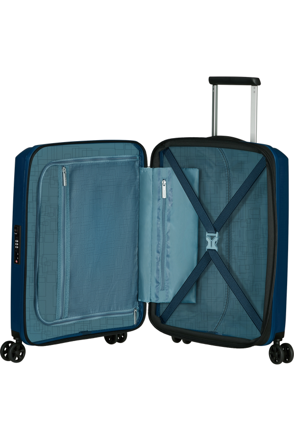 American Tourister Aerostep Spinner 55/20 Exp Tsa 55cm  N&aacute;mořn&iacute; modr&aacute;