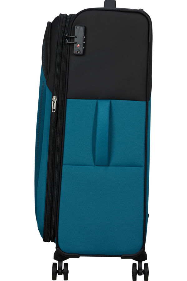 American Tourister Daring Dash Spinner Expandable TSA L  Černá/modrá American Tourister Daring Dash Spinner Expandable TSA L  Černá/modrá