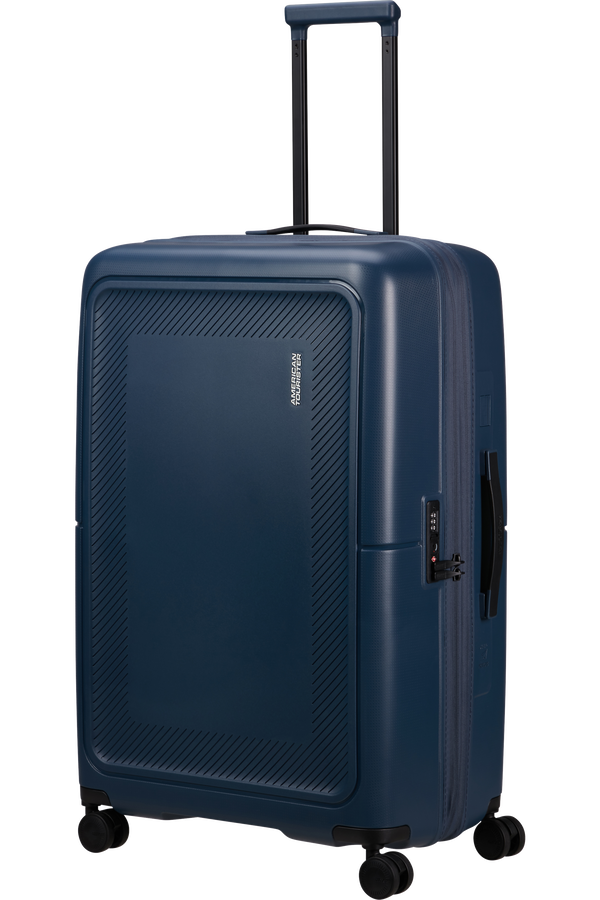 American Tourister DashPop Spinner Expandable TSA 77cm Půlnočn&iacute; modr&aacute;