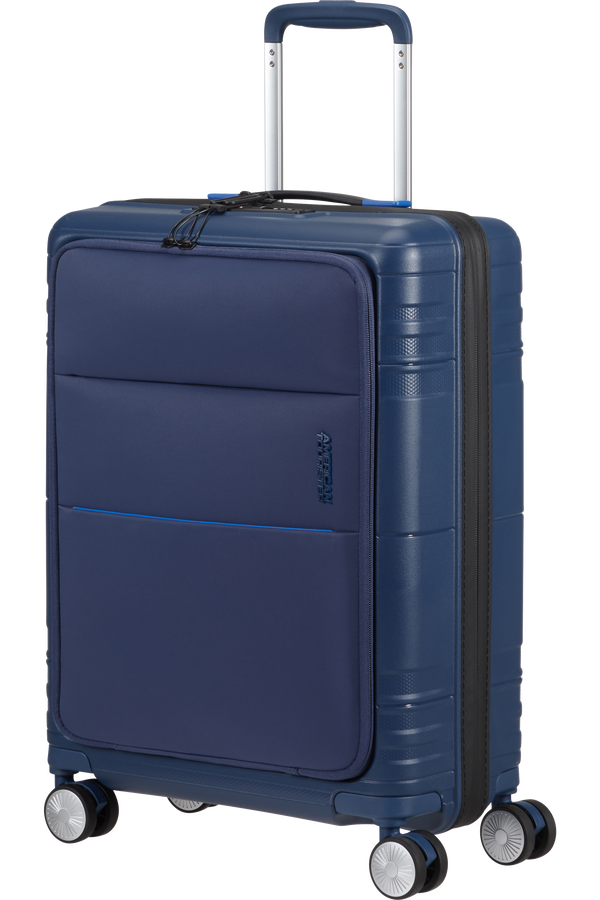 American Tourister Hello Cabin Spinner TSA 55cm  Ryz&iacute; n&aacute;mořn&iacute; modr&aacute;