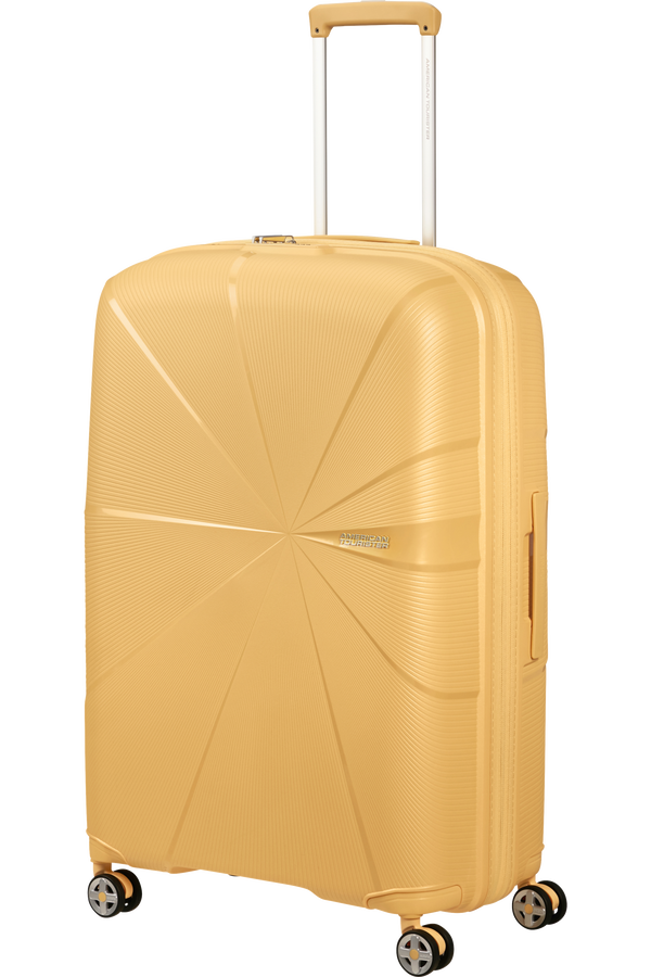 American Tourister StarVibe Spinner Expandable TSA 77cm  Metallic Banana American Tourister StarVibe Spinner Expandable TSA 77cm  Metallic Banana