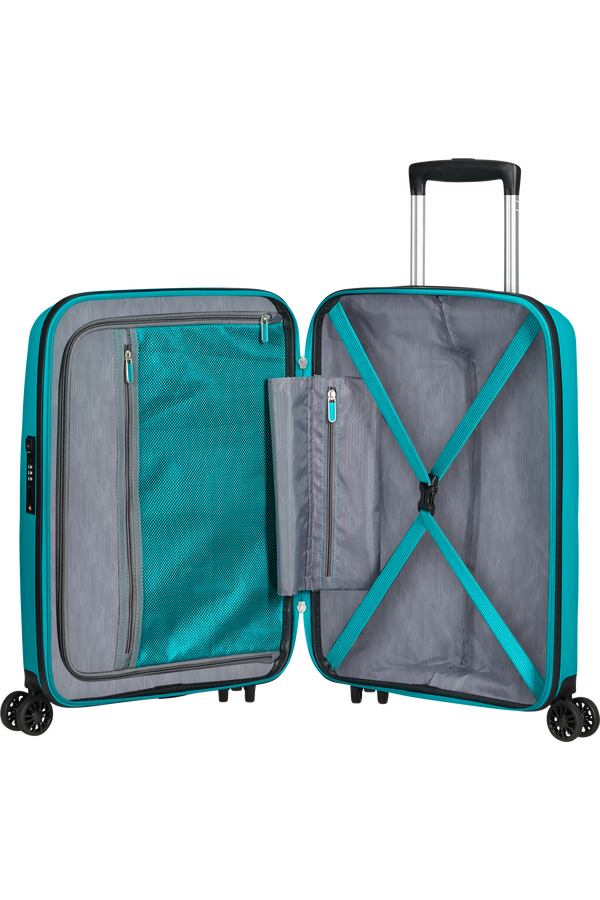 American Tourister Bon Air Dlx Spinner TSA 55cm  Tmavě tyrkysová American Tourister Bon Air Dlx Spinner TSA 55cm  Tmavě tyrkysová