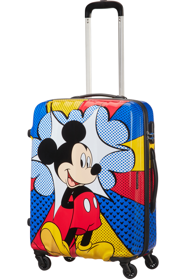 American Tourister Kufr Legendy Disney Spinner, 4 kolečka, 65 cm, střední, Blesk s myšákem Mickey