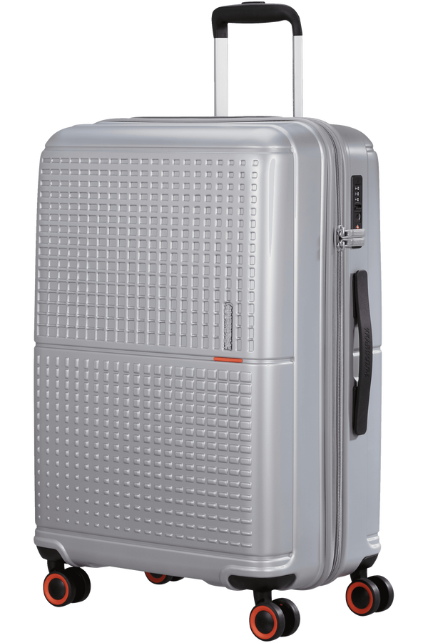 American Tourister Geopop Spinner 67/24 Tsa. 67cm  Metalická stříbrná