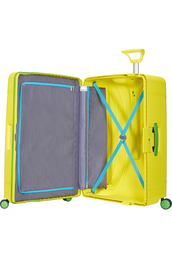 American Tourister Kufr Lock'n'Roll Spinner, 4 kolečka, 75 cm, velký, sluneční žlutá