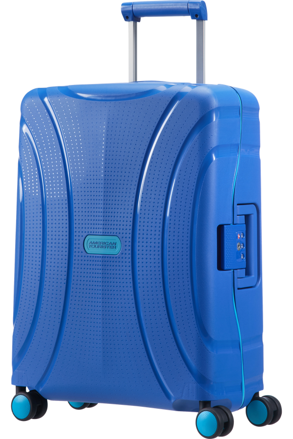American Tourister Kufr Lock'n'Roll Spinner, 4 kolečka, 40x55x20 cm, nebeská modrá