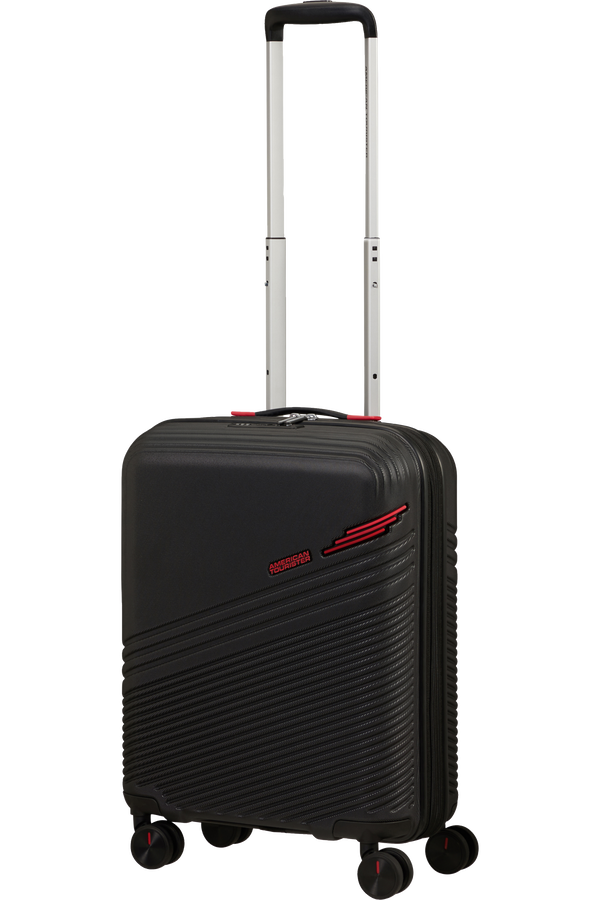 American Tourister Triple Trace Spinner TSA Expandable 55cm  Black/Red American Tourister Triple Trace Spinner TSA Expandable 55cm  Black/Red