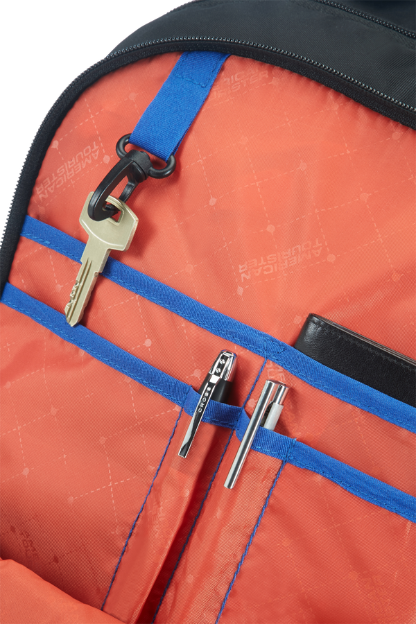 American Tourister Batoh na notebook Urban Groove 2, 39,6 cm/15,6 palců, čern&aacute;/modr&aacute;