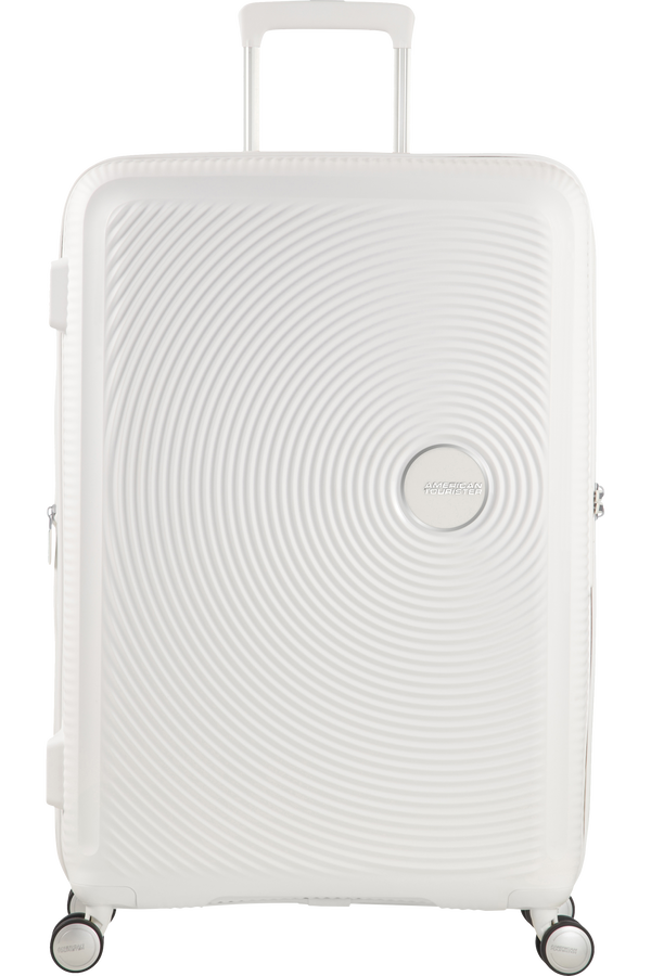 American Tourister Soundbox Spinner, rozšířitelný, 67 cm, čistá bílá