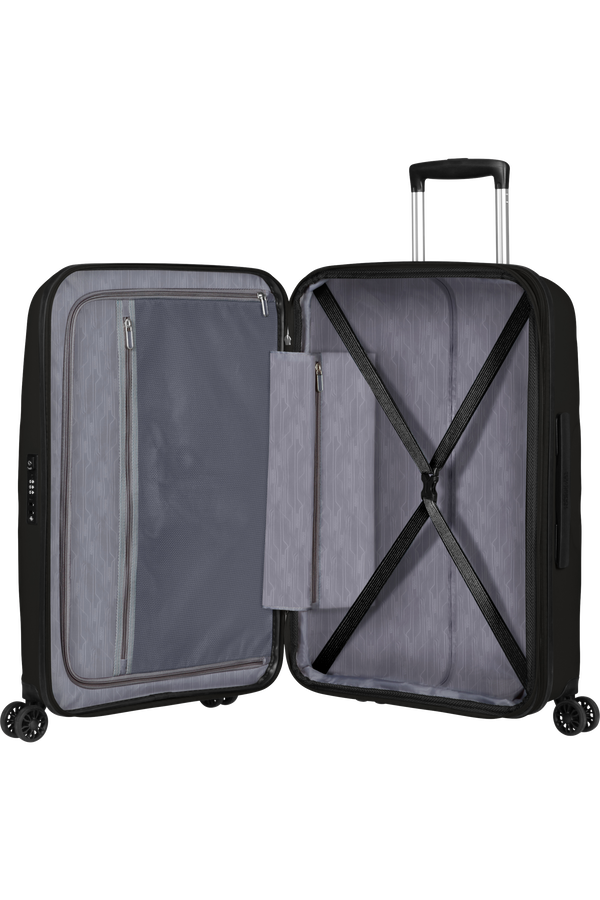 American Tourister Bon Air Dlx Spinner TSA Expandable 66cm  Čern&aacute;