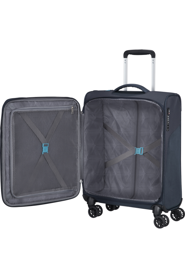 American Tourister Summerfunk Spinner Strict TSA 55cm  N&aacute;mořn&iacute; modr&aacute;