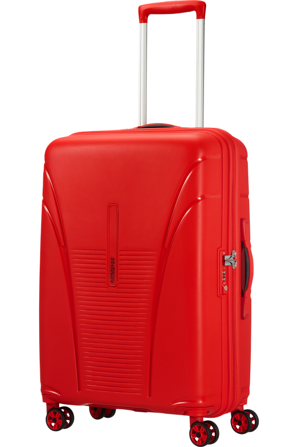 American Tourister Kufr Skytracer Spinner, 4 kolečka, 68 cm, středn&iacute;, červen&aacute; Formule
