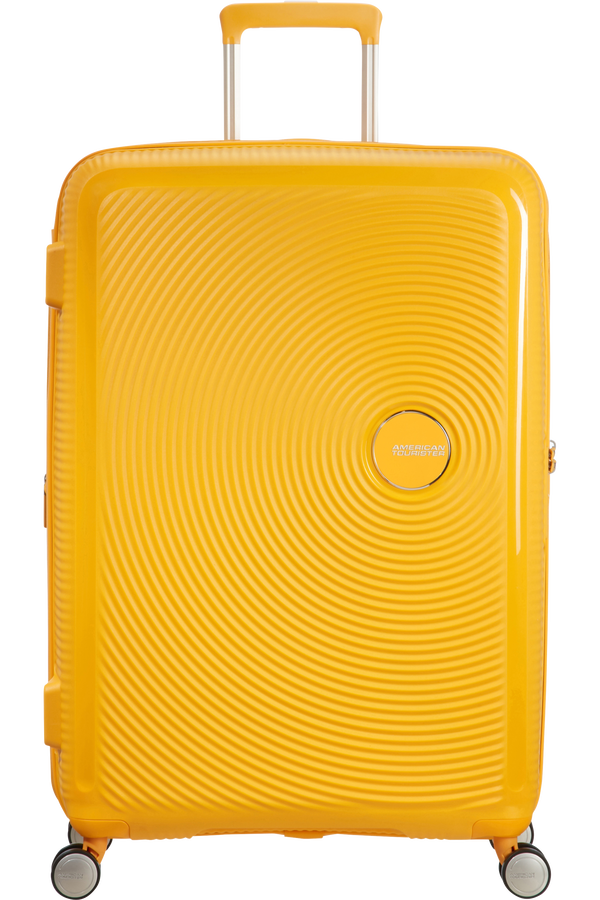 American Tourister Soundbox Spinner 77  Zlatě žlutá