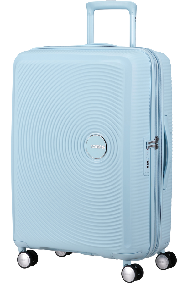 American Tourister SoundBox Spinner TSA Expandable 67cm  Pastel Blue American Tourister SoundBox Spinner TSA Expandable 67cm  Pastel Blue
